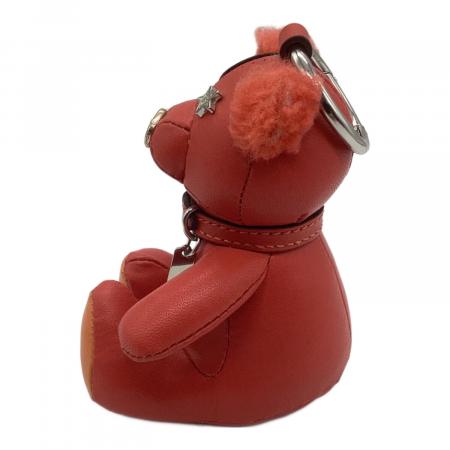 COACH (コーチ) ベアチャーム レッド×オレンジ ベア/キーフォブ スター