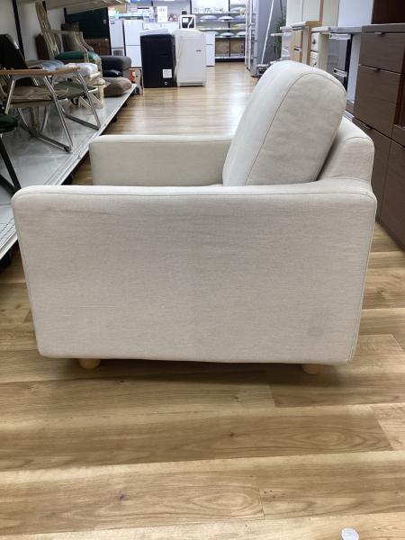 無印良品 (ムジルシリョウヒン) 1人掛けソファー ベージュ スリム