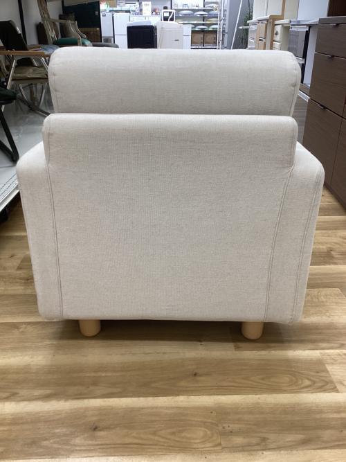 無印良品 (ムジルシリョウヒン) 1人掛けソファー ベージュ スリムアーム1シーター