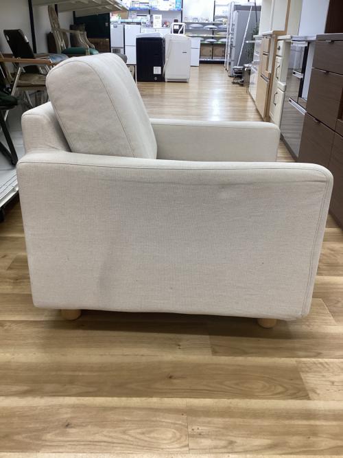 無印良品 (ムジルシリョウヒン) 1人掛けソファー ベージュ スリムアーム1シーター