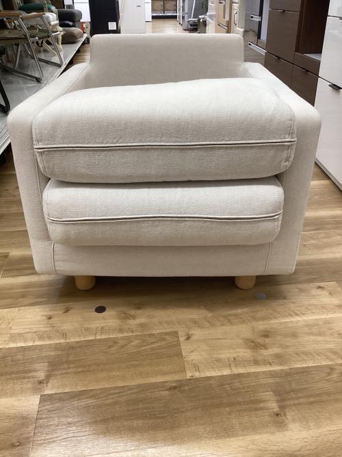 無印良品 (ムジルシリョウヒン) 1人掛けソファー ベージュ スリムアーム1シーター