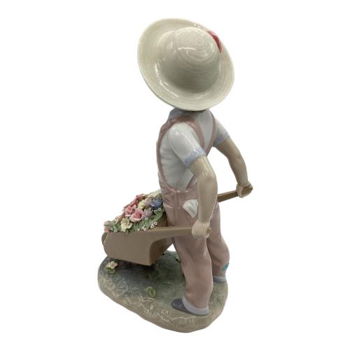 LLADRO (リヤドロ) 陶器 花車 Wheelbarrow With Flowers