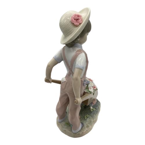 LLADRO (リヤドロ) 陶器 花車 Wheelbarrow With Flowers