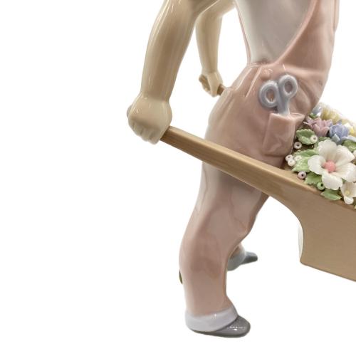 LLADRO (リヤドロ) 陶器 花車 Wheelbarrow With Flowers