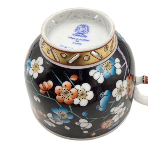 Herend (ヘレンド) カップ&ソーサー Prunier famille noir colore 黒地紅梅