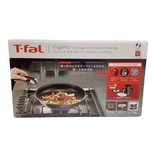 T-Fal (ティファール) フライパン L43992 ガス火用 ボルドー インジニオ・ネオ ヴィンテージボルドー・インテンス セット10