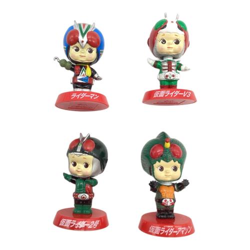 キューピー 首振りフィギュアセット フィギュア 仮面ライダーV3/2号/アマゾン/ライダーマン