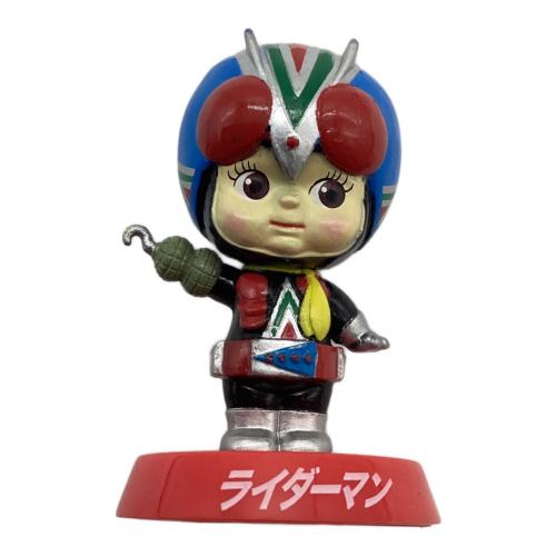 キューピー 首振りフィギュアセット フィギュア 仮面ライダーV3/2号/アマゾン/ライダーマン