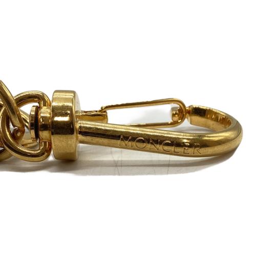 MONCLER (モンクレール) キーホルダー ブラック×ゴールド