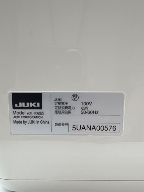 JUKI (ジューキ) コンピュータミシン HZL-F3000 2018年製