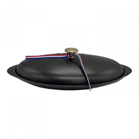 Staub (ストウブ) シャロー オーバルホットプレート 31cm ブラック