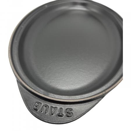 Staub (ストウブ) シャロー オーバルホットプレート 31cm ブラック