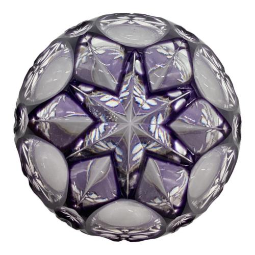 江戸切子 (エドキリコ) ぐい呑み 江戸切子/三つ玉/篠崎清一/黒