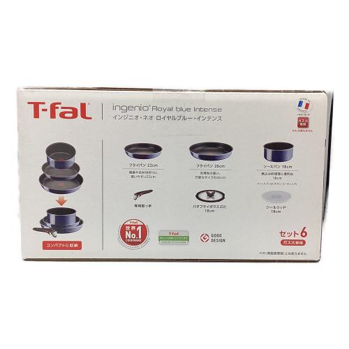 T-Fal (ティファール) 鍋 L43790 インジニオ・ネオ ロイヤルブルー・インテンス セット6