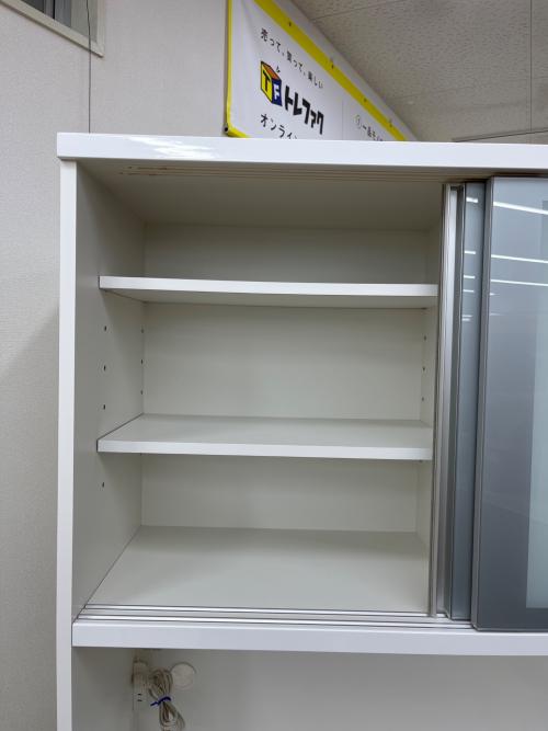 松田家具 (マツダカグ) レンジ台 幅:約120㎝ ホワイト ブランカ