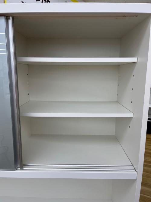 松田家具 (マツダカグ) レンジ台 幅:約120㎝ ホワイト ブランカ