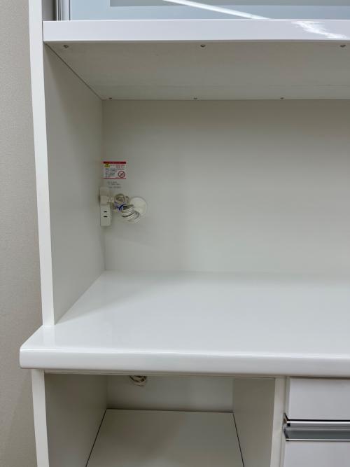 松田家具 (マツダカグ) レンジ台 幅:約120㎝ ホワイト ブランカ