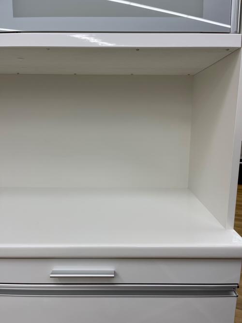 松田家具 (マツダカグ) レンジ台 幅:約120㎝ ホワイト ブランカ