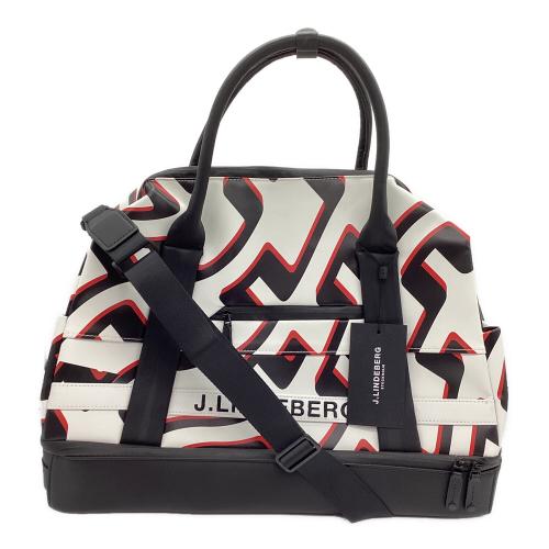 J. LINDEBERG (ジェイリンドバーグ) ゴルフバッグ 073-89902  BRIDGE WAVE WHITE Boston Print Holdall