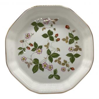 Wedgwood (ウェッジウッド) プレート オクタゴナルディッシュ L ワイルドストロベリー