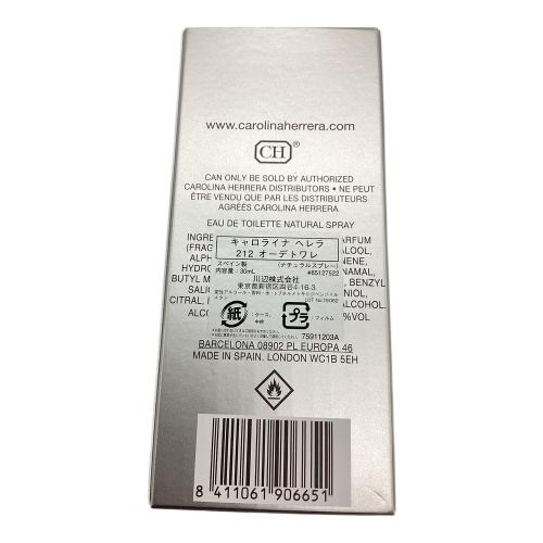 CAROLINA HERRERA (カロライナヘレラ) オードトワレ 30ml 残量80%-99% 212 NYC