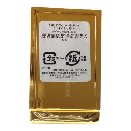 CAROLINA HERRERA (カロライナヘレラ) オードトワレ 100ml バッドボーイ ゴールドファンタジー