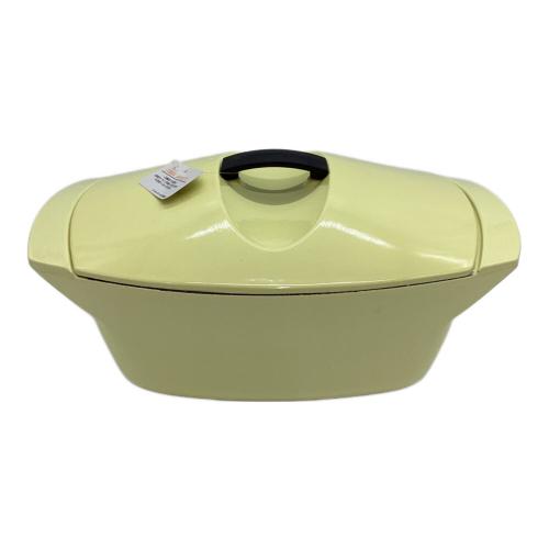 LE CREUSET (ルクルーゼ) 鍋 05181 レイモンド・ローウィ SIZE 28cm イエロー Coquelle(コケル)