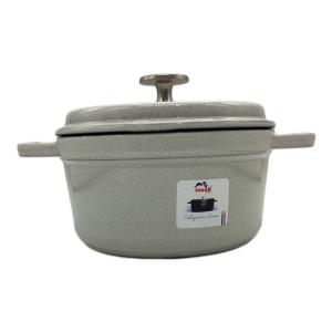 Staub (ストウブ) 鍋 グレー ピコ・ココット ラウンド16cm