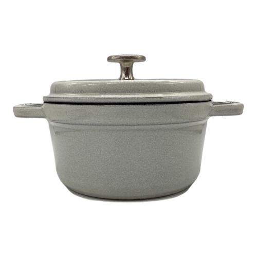 Staub (ストウブ) 鍋 グレー ピコ・ココット ラウンド16cm