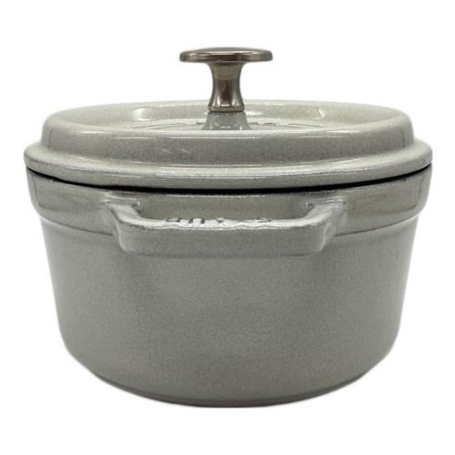Staub (ストウブ) 鍋 グレー ピコ・ココット ラウンド16cm