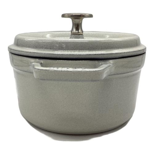 Staub (ストウブ) 鍋 グレー ピコ・ココット ラウンド16cm