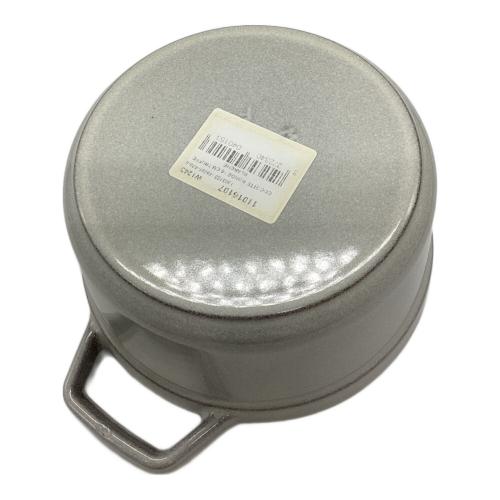 Staub (ストウブ) 鍋 グレー ピコ・ココット ラウンド16cm