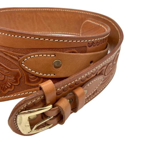 レザーガンベルト ブラウン