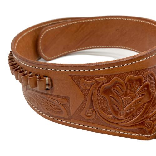 レザーガンベルト ブラウン