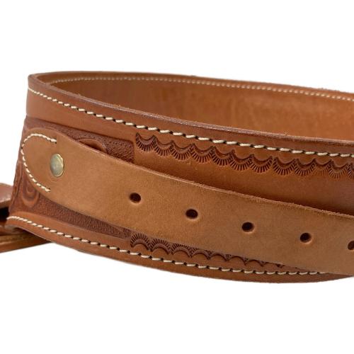 レザーガンベルト ブラウン