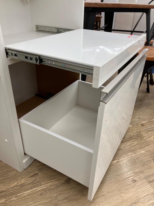 ニトリ レンジボード ホワイト 3枚扉 UP LIGARE TH 120KB WH