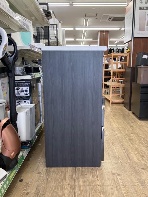 ニトリ キッチンカウンター ダークブラウン×ホワイト ポスティア90