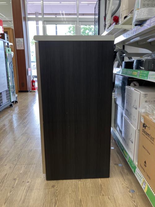 ニトリ キッチンカウンター ダークブラウン×ホワイト ポスティア90