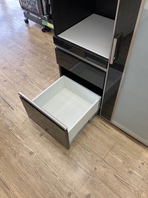 ニトリ キッチンカウンター ダークブラウン×ホワイト ポスティア90