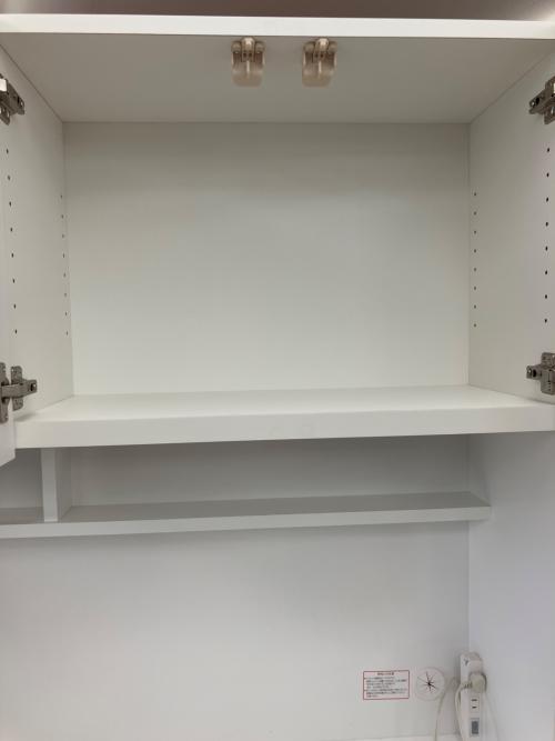 ニトリ レンジボード ホワイト 46 3枚扉 エトナ