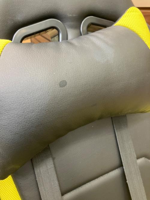 回転式ゲーミングチェア イエロー×ブラック