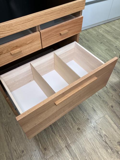 東馬 (トウマ) レンジボード ナチュラル 103 2枚扉 引出付き オクタ