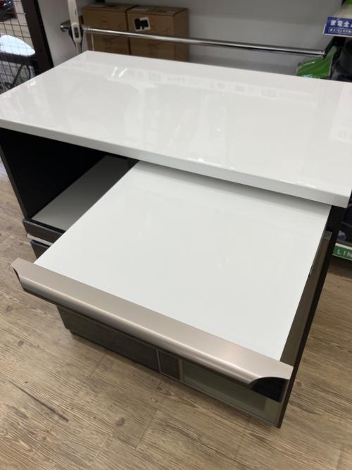 三幸ジャパン (サンコウジャパン) キッチンカウンター ブラウン×ホワイト 193 1枚扉 スライド台② 引出②