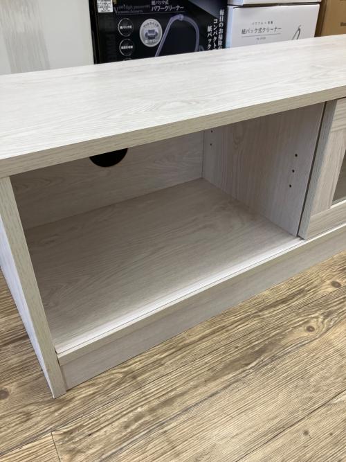 テレビボード ナチュラル 193 組み立て スライド扉