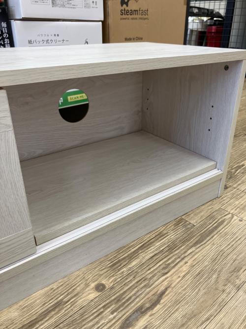 テレビボード ナチュラル 193 組み立て スライド扉