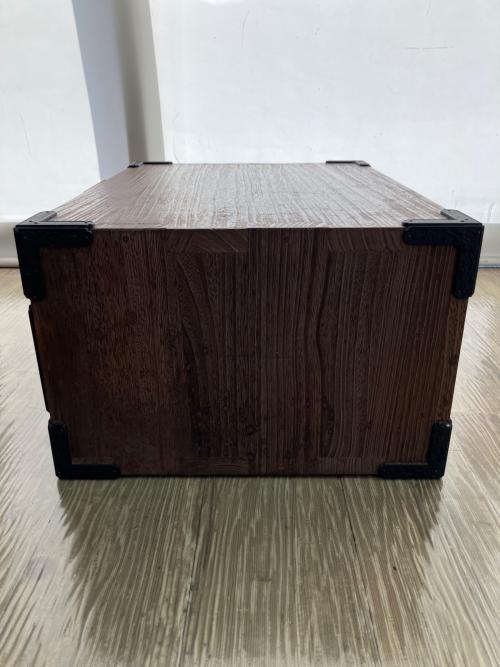 和タンス ブラウン×ブラック 3口