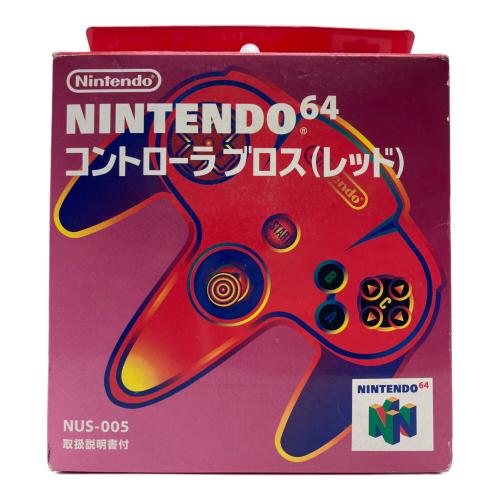 Nintendo (ニンテンドー) コントローラー レッド NINTENDO64用 NUS-005 未使用品