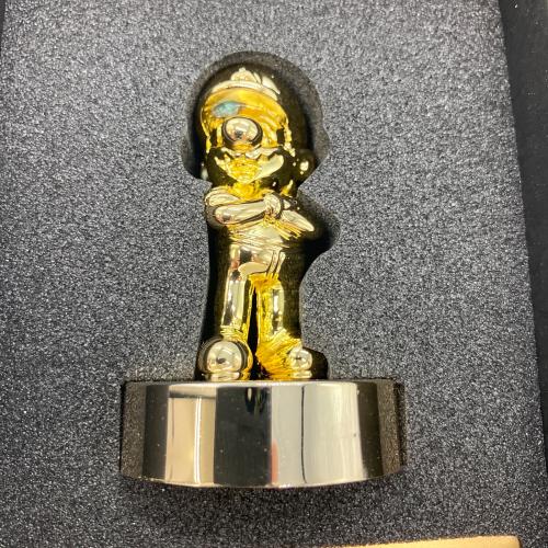 Nintendo (ニンテンドー) キャラクターグッズ ゴールドマリオフィギュア クラブニンテンドー プラチナメンバー記念