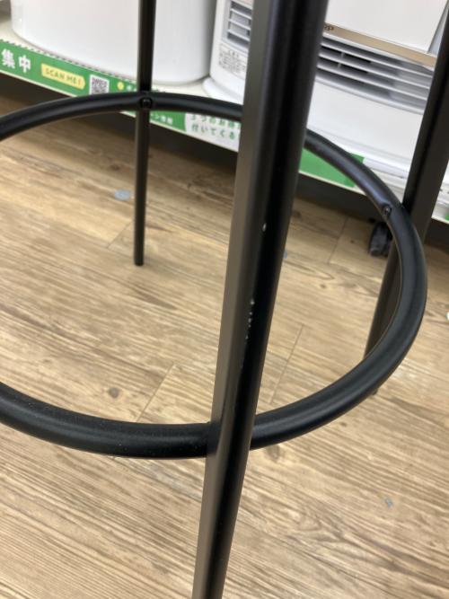 カウンターテーブル ブラウン×ブラック 丸型