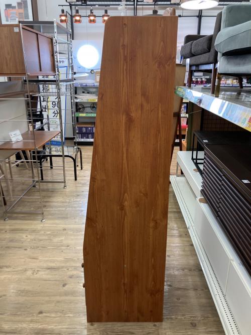 ハンガーラック ブラウン カントリー調 引き出し付